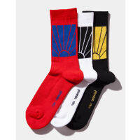 Spring and summer black and white red brand sock Cotton sweat-absorbent breathable tide skateboard socks Harajuku casual socks