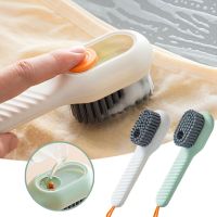 Multifunction Bristled Liquid Shoe Brush Long Handle Soft Brush Clothes Brush Shoe Clothing Board Brush Household Cleaning Tool Shoes Accessories