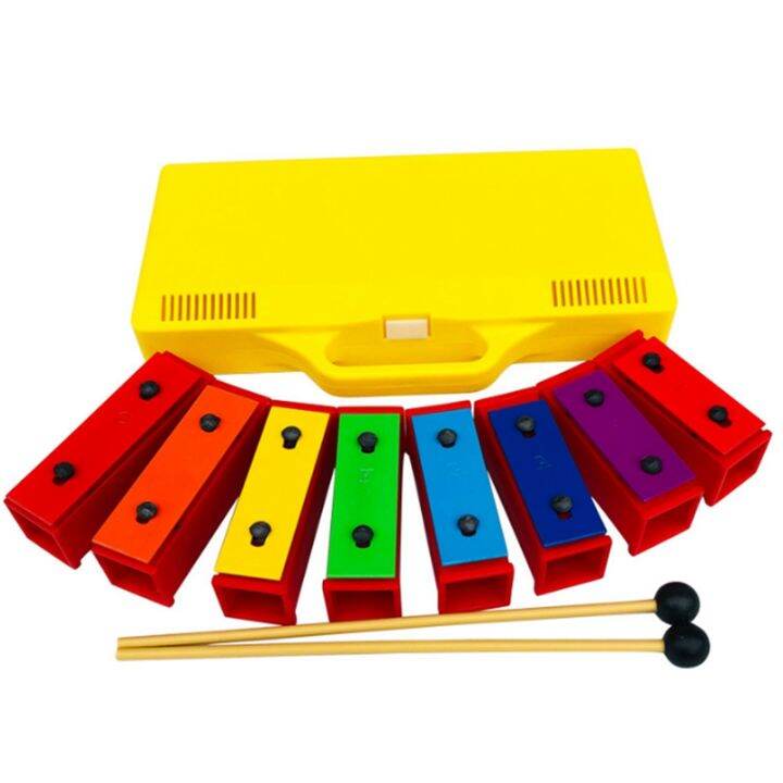 thumbnail image 2 of 27-Key Chromatic Glockenspiel Xylophone – Notes Engraved On Metal Keys, Includes 2 Beaters, G To A Range, For Kids & Beginners 2 of 13