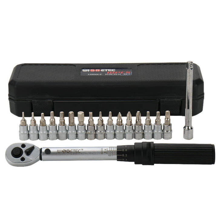 Bicycle Torque Wrench Drive Click Torque Wrench Set Hex Torx Star Bit
