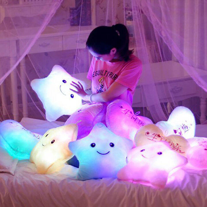 creative-star-luminous-หมอนน่ารัก-led-light-ตุ๊กตา-plush-ของเล่นโซฟาหน้าแรกตกแต่งเบาะนุ่มที่มีสีสันสีฟ้าสีชมพูน่ารัก-gift