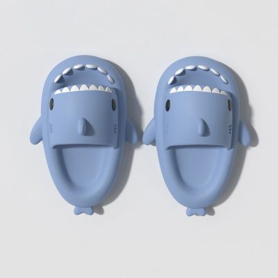 รองเท้าแตะฉลามน้ำหนักเบาสำหรับผู้หญิง,รองเท้าแตะฉลามฤดูร้อนรองเท้าส้นแบนกันลื่นรองเท้าแตะสำหรับคู่รักเด็ก