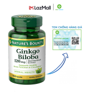 Viên uống bổ não Nature s Bounty Ginkgo Biloba 120mg 100 Capsules