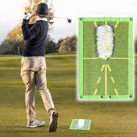 Golf Training Mat for Swing Detection Batting Ball Trace Directional Detection Mat Swing path pads Swing Practice Pads