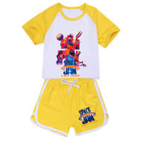 Toddler Girls Boys Summer Clothing Set SPACE JAM 2 Kids Sports Tshirt+Pants suit Baby Clothing Tracksuit outfits Pyjamas