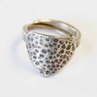 Handmade is unique as a valuable souvenir. Thai Karen hill tribe silver ring Size 8.5 Adjustable