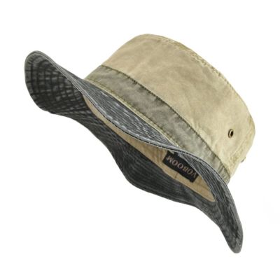 VOBOOM หมวกหมวกกันแดดปีกกว้างสำหรับตกปลากลางแจ้ง,หมวกทรงถังบ๊อบสำหรับผู้ชาย