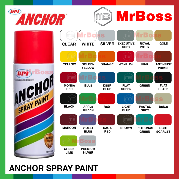 100 ORIGINAL ANCHOR SPRAY PAINT STANDARD COLOR / SPECIAL COLOR / ANTI
