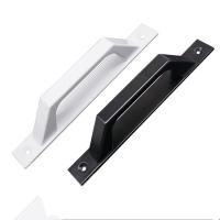 Aluminum Alloy Sliding Door Handle Modern Kitchen Cabinet Bedroom  Drawer Door Window American Pulls Black White Long Handles Door Hardware Locks