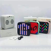 LED block small night light DIY pixel speaker Bedroom bedside light Bluetooth speaker The table top is decorated colored lights