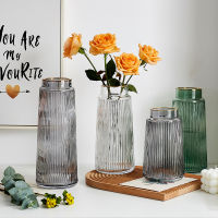 Nordic Living Room decorative Glass Vase table vases modern Transparent Dried flower Vases home decoration Table Decor Tall Vase