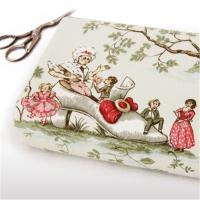 New 45x150cm Vintage Europe fairy tale Canvas Fabric Burlap for Sewing Textile Quilting Diy for pillow curtain Purse