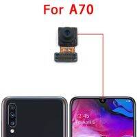 กล้องด้านหน้าด้านหลังสำหรับ Samsung Galaxy A70 A705โมดูลกล้องหลักหันหน้าไปทางด้านหน้าสายเคเบิลงอได้อะไหล่สำรอง