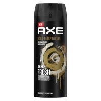 ( X 2 ) AXE - Gold Temptation Deodorant Body Spray 135 ml. Free Shipping! แอ๊กซ์ สเปรย์ระงับกลิ่นกาย กลิ่นโกลด์เทมเทชั่น 135 มล. ส่งฟรี!