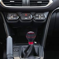 Car 5 Speed Gear Shifter Knob ABS+ PU Stick Shift Handle Universal for Most Manual Transmissions