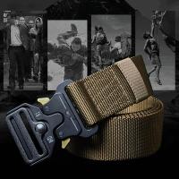 Men Belt Nylon Fabric Belt Military Outdoor Tactical Belt OutdoorJeans  Waistband Camouflage Quick Release Tactical Belt Suit Belts