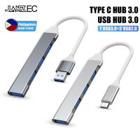 ฮับความเร็วสูง USB3.0 4 In 1 Type-C แท่นวางมือถือ4พอร์ตเครื่องแยกอเนกประสงค์ตัวแปลงอะแดปเตอร์ OTG สำหรับคอมพิวเตอร์แล็ปท็อป