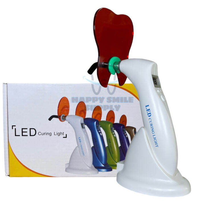 Rechargeable LED Dental Curing Light Cure Lamp Gun Type Machine 3 Modes