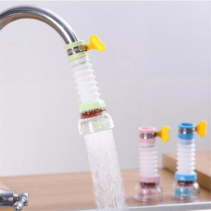 Faucet filter kitchen water-saving splash-proof shower with medical stone  retractable tap water purifier