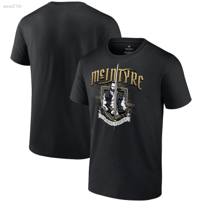 2023 Drew Mcintyre Claymore Country Skateboarding Printed T-shirt, Black, Suitable for Men Unisex