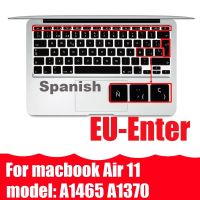 ฝาครอบแป้นพิมพ์แล็ปท็อปพรีออเดอร์สำหรับ Pro13 A2338 A2289 A2159ฟิล์มป้องกัน Air13 M1 A2337 A2179ปกแป้นพิมพ์ซิลิโคนสเปน