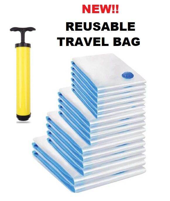 New! Premium Useful Travel Storage Resealable Vacuum Bags Bag Compressed | Lazada PH