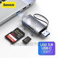 Baseus เครื่องอ่านการ์ด Airjoy 2in1 USB A &amp; Type-C Memory SD TF Card OTG