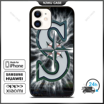 Seattle Mariners Phone Case for iPhone 14 Pro Max / iPhone 13 Pro Max / iPhone 12 Pro Max / XS Max / Samsung Galaxy Note 10 Plus / S22 Ultra / S21 Plus Anti-fall Protective Case Cover