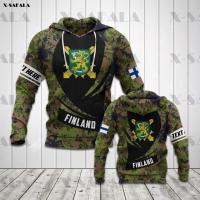 Camo 3D printed zippered hoodie Womens pullover Sweatshirt Sweatshirt Sweatshirt Sweatshirt Thin versatile sweater