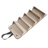 5-Slot Travel Sunglasses Organizer Collector - PU Eyeglasses Storage Case Box -Multiple Hanging Eyewear Holder Display