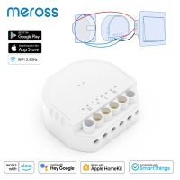 Meross Homekit Wi-Fi ติดผนัง,สวิตช์ไฟไร้สายแบบ DIY สวิตช์ไร้สาย1ช่องโมดูลสวิตซ์  ไฟสำหรับ Alexa Google Home SmartThings