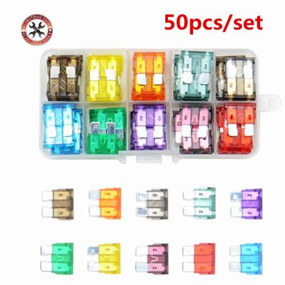 【DT】hot！ Car Fuses 5A 7.5A 10A 15A 20A 25A 30A 35A Amp with Clip Assortment Truck Type Fuse Set Shipping