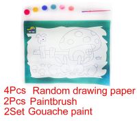 4Pcs/lot DIY painting toys children graffiti painting kindergarten hand painting watercolor painting material child gift YJN