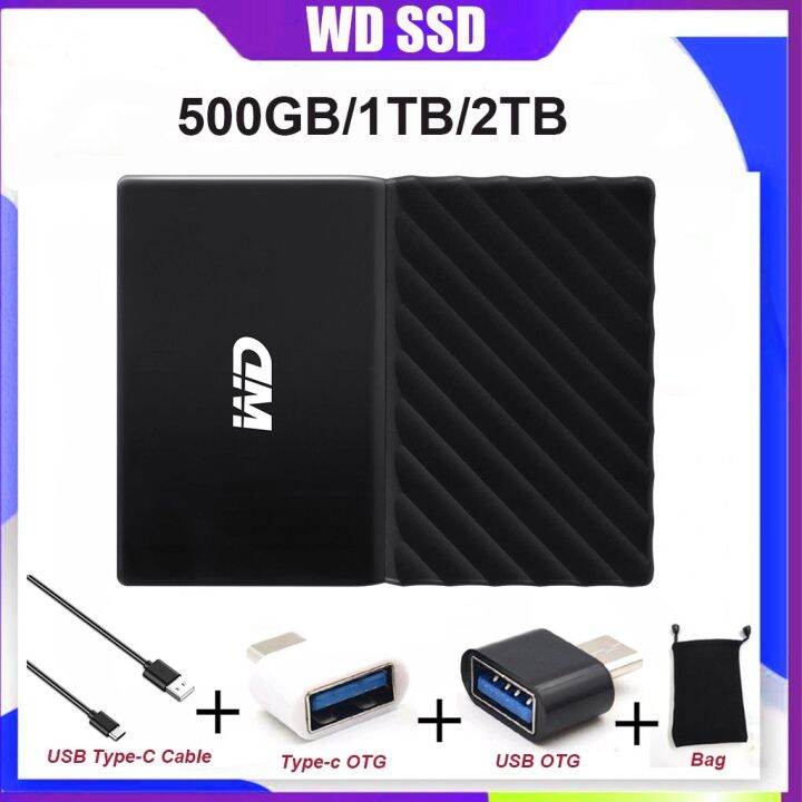 WD Solid State Drive 500GB 1TB 2TB SSD USB3. 1 High Speed Portable Hard