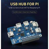 USB 3.0 HUB หมวกบอร์ดขยายเบรคเอาท์โมดูลโล่ + สายชุดเริ่มต้นสำหรับ RPI RPI4 Raspberry Pi 3B Plus 4B 4รุ่น B 8GB RAM