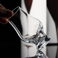 Crystal Whiskey Wine Glass Smell Cup Sweet Wine Tasting Wine Glass Spirits Glass Wine Tasting Meeting Professional Evaluation Wine Glass glass