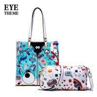 {ส่งฟรี!!!}Eye Theme Collection 2in1 bag กระเป๋า Hologram สกรีนลาย กระเป๋าสะพายข้าง กระเป๋าถือ พรีเมียม สวยสวย จุกจุก ได้2ใบ คุ้มค่า แฟชั่น เกาหลี ขายดี hot