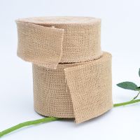 2Meters Jute Burlap Ribbons DIY Crafts Fabric Wedding Birthday Party Christmas Halloween Decoration Gift Wrapping Hessian Tape