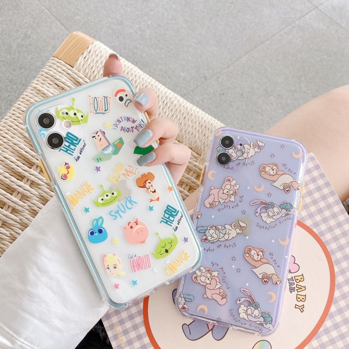 Cartoon Lovely Sleeping Duffy Bear Shelliemay StellaLou Toy Story Mobile  Phone Case with Colorful Frame For