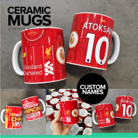 Mug with Name &amp; Number  | Champions League Font | TOP SELLING Exclusive Product &amp; Fast Shipping