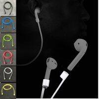 ✑ silicone airpod no loss straps for iphone7 7plus Wireless Earphone Bluetooth earphones soft Anti-lost rope connect cable