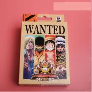 Bộ bài tú lơ khơ One Piece Wanted 54 ảnh khác nhau in hình anime manga