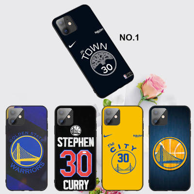 Casing หรับ iPhone 11 12 Mini X Xs XR Pro Max 6+ 6s+ 7+ 8+ 6 7 8 Plus 5 5s SE 2020 EL49 GOLDEN STATE WARRIORS 30 Pattern Phone เคสโทรศัพท์ อ่อนนุ่ม TPU Black ปก