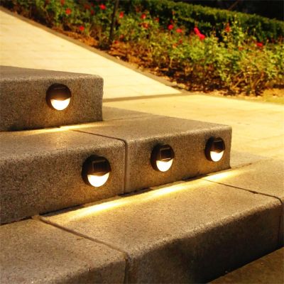 Solar Stairs Lights Led Outdoor Waterproof Solar Wall Light Garden Decorative Lamp For Fence Step Christmas Decoration