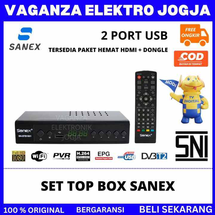 SET TOP BOX SANEX / HINOMARU / RINREI TV Receiver Lazada Indonesia