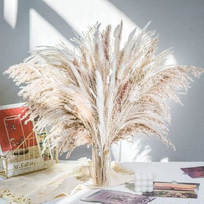 【cw】 30pcs Dried Flowers PampasFlores Artificial Flowers Fake Wedding Decoration Fleurs Artificielles ChristmasDecor 【hot】