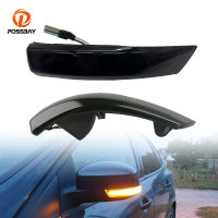 2Pcs รถ LED Wing Mirror Dynamic Sequential Marker Light Amber สำหรับ Ford Focus 3 MK3 Hatchback 2011 2012 2014 2015 2016 2017 2018