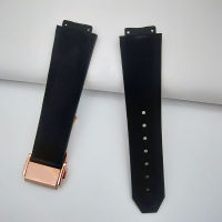 Watch accessories Applicable for Watch men and women rubber strap waterproof strap black 19mmx25mm