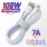 7A 100W Kabel Pengecas Cepat untuk Xiaomi Redmi POCO Samsung Efon 1M 2M USB untuk Jenis C Cepat Mengecas Akori Kabel Data