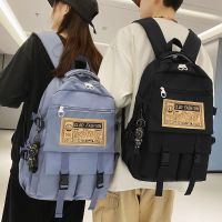 Japanese Backpack Male Casual High School Student College Student Schoolbag Large Capacity Travel Backpack Middle School Student Trendy Computer Bag